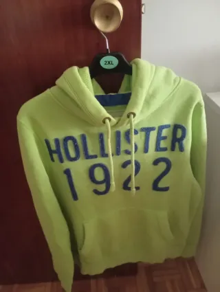 Sudadera Hollister 1922 Talla 2XL Verde