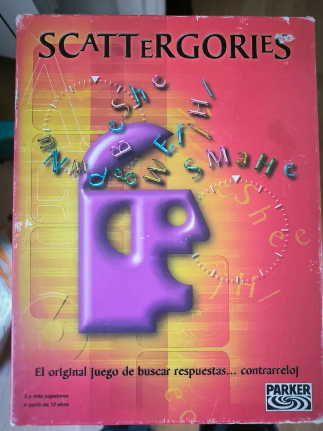 Scattergories Juego de Mesa Parker