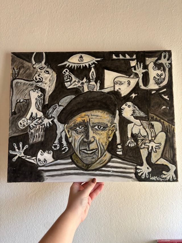 CUADRO LEONCIO PINTOR GUERNICA