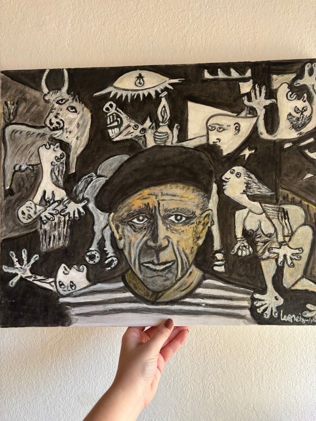 CUADRO LEONCIO PINTOR GUERNICA
