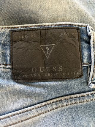 Guess Jeans Uomo Taglia M Blu Strappati