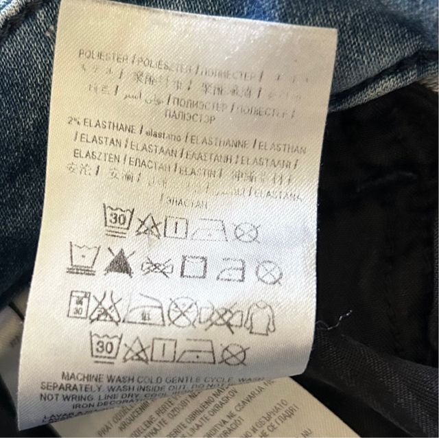 Guess Jeans Uomo Taglia M Blu Strappati