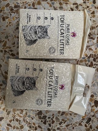 Arena de Tofu para Gato Purr Cosas 7L