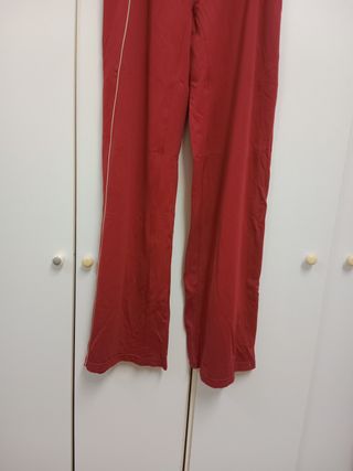 Pantalón chándal mujer talla L/40 burdeos