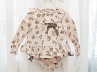 Conjunto bebé erizos rosa claro T. 12m