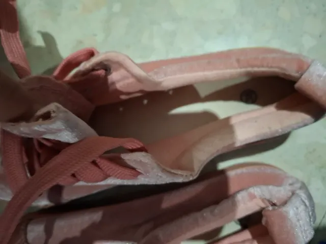 Zapatillas de terciopelo rosa