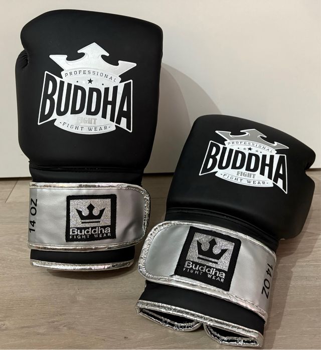 Guantes Boxeo Buddha Professional 14oz Negros
