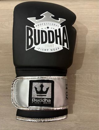 Guantes Boxeo Buddha Professional 14oz Negros