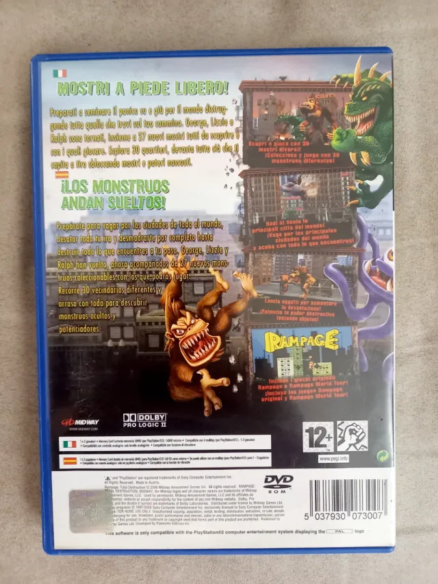 Perfecto Estado Rampage Total Destruction Sony PS2