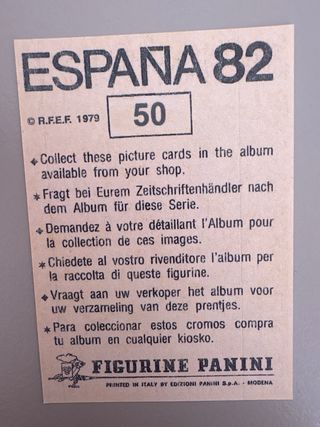 Cromo Paolo Rossi España 82 Italia