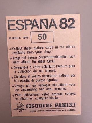Cromo Paolo Rossi España 82 Italia