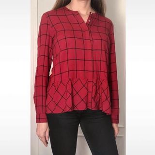 Blusa cuadros Yerse NUEVA