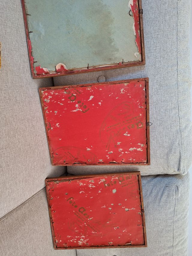 Tris di quadri con rose 25,5 x 31,5.