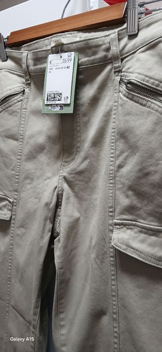 Pantalón H&M Beige Talla M