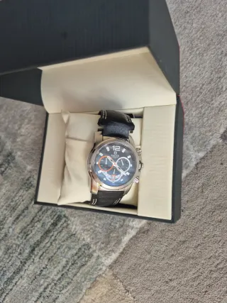 Reloj Cronógrafo Racer Negro/Plata