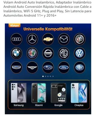 NUEVO Adaptador Android Auto Inalámbrico