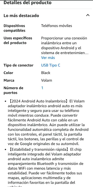 NUEVO Adaptador Android Auto Inalámbrico