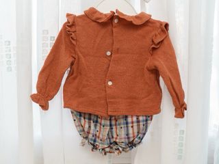 Conjunto teja con braguita - 12 meses