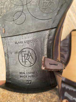 Stivali artigianali in pelle verniciata n. 37