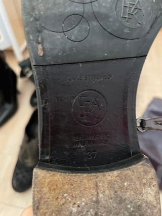 Stivali artigianali in pelle verniciata n. 37