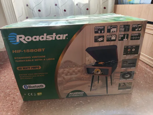 Tocadiscos Roadstar HIF-1580BT Vintage