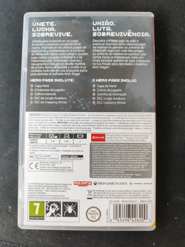 Minecraft Dungeons Hero Edition Nintendo Switch