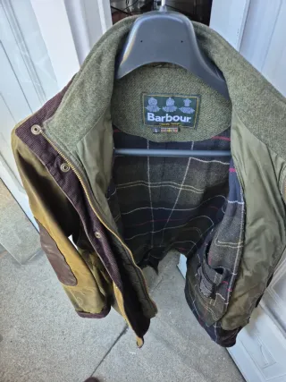 Chaqueta Barbour Hombre Talla L Marrón/Verde