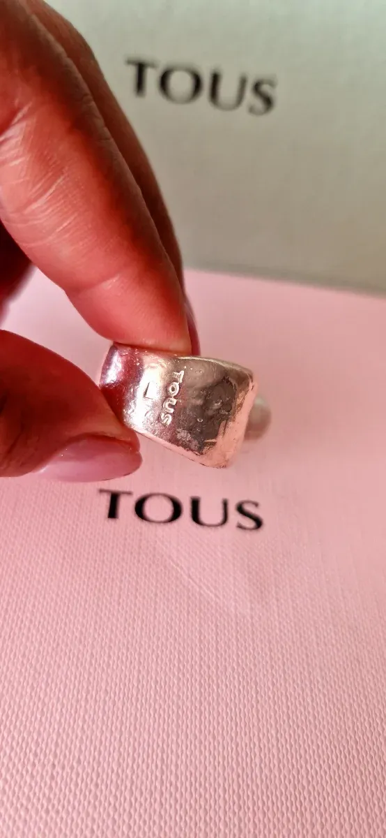Anillo Tous Perla Plata