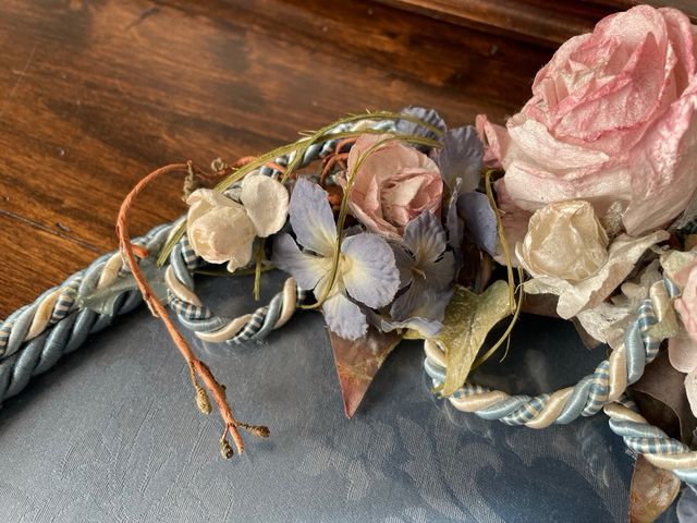 Centrotavola/vassoio ovale decorativo floreale