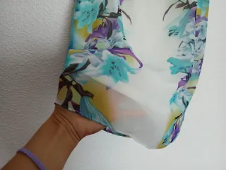 Vestido ligero de verano, estampado flores