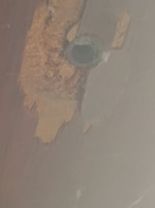 Mesa de escritorio madera y cristal