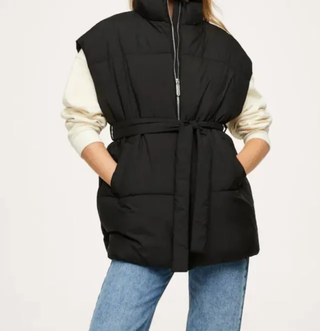Chaleco acolchado negro de Mango