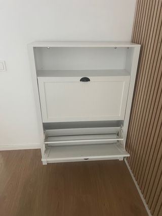 Mueble zapatero blanco