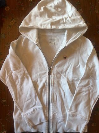 Felpa con cappuccio firmara Diesel colore bianca 