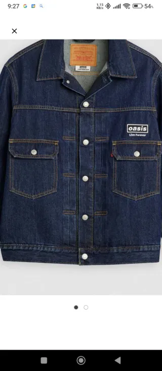 OASIS jacket M Levis TYPE 2 TRUCKER.(TOUR 25)NUEVA