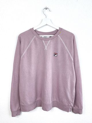Sudadera Fila Mujer Retro Oversize Rosa Y2K