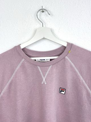 Sudadera Fila Mujer Retro Oversize Rosa Y2K