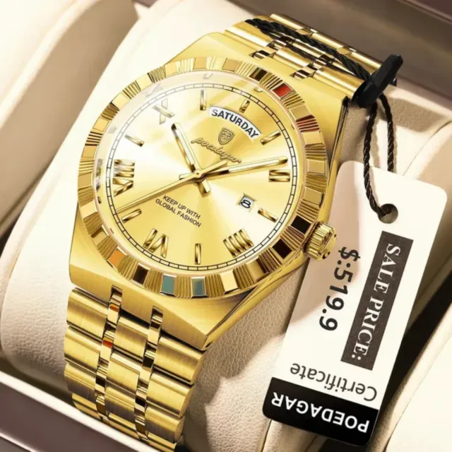 Reloj POEDAGAR Dorado Hombre