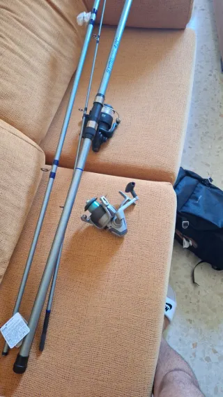 Conjunto de pesca con carretes