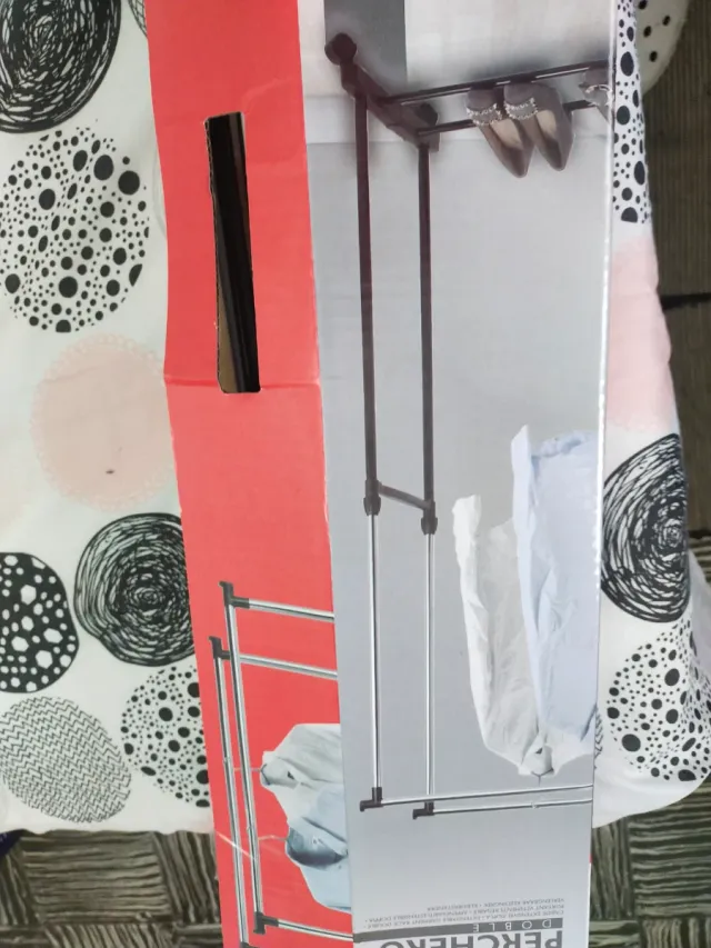 Perchero doble para ropa