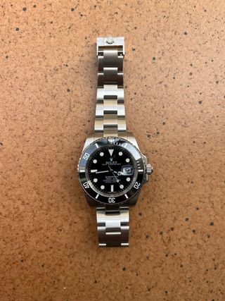 Rolex Submariner Negro y Plateado