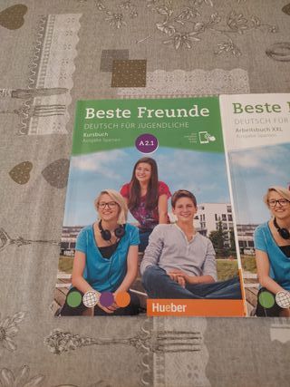 Libros alemán curso,3° ESO,BESTE FREUNDE A2.1 AB-X
