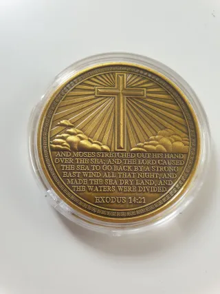 Rosario y moneda de Moisés 