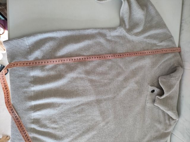 Jersey Cortefiel manga larga XXL gris