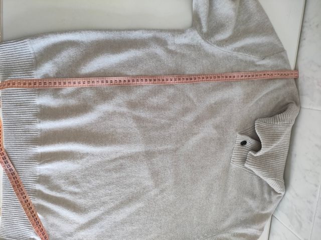 Jersey Cortefiel manga larga XXL gris