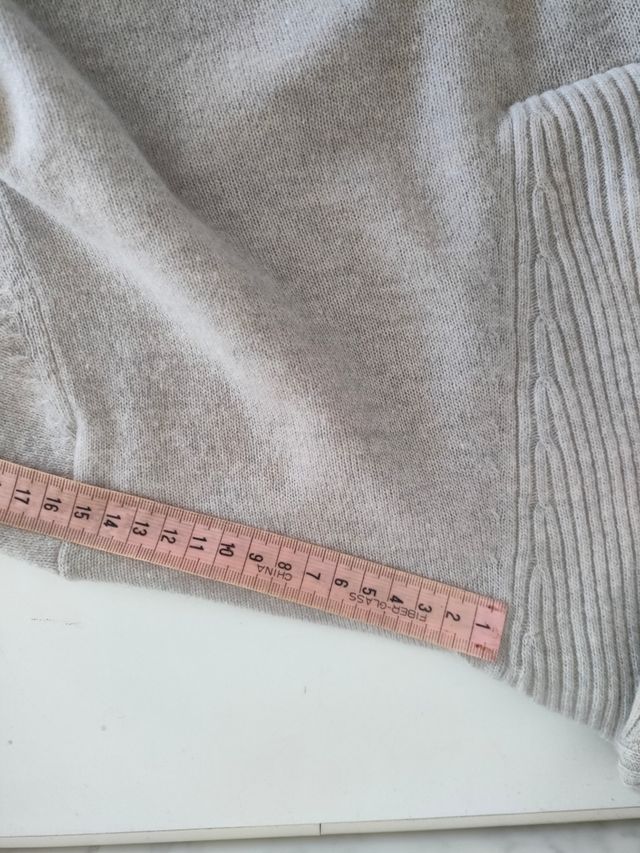 Jersey Cortefiel manga larga XXL gris