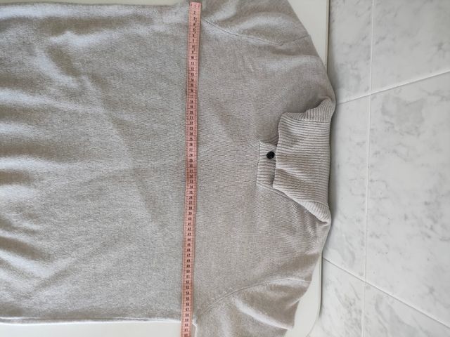 Jersey Cortefiel manga larga XXL gris