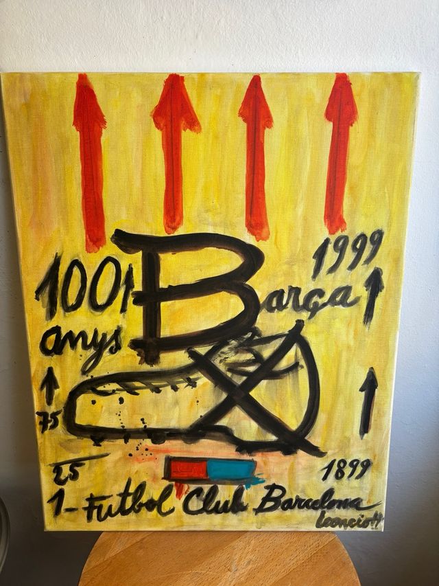 CUADRO LEONCIO PINTOR BARÇA