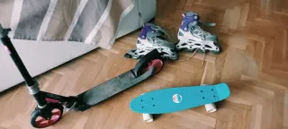 Patines en línea T35-38, patinete y skate