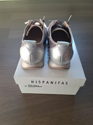 Zapatillas Hispanitas Mujer Talla 37 Rosa/Plata